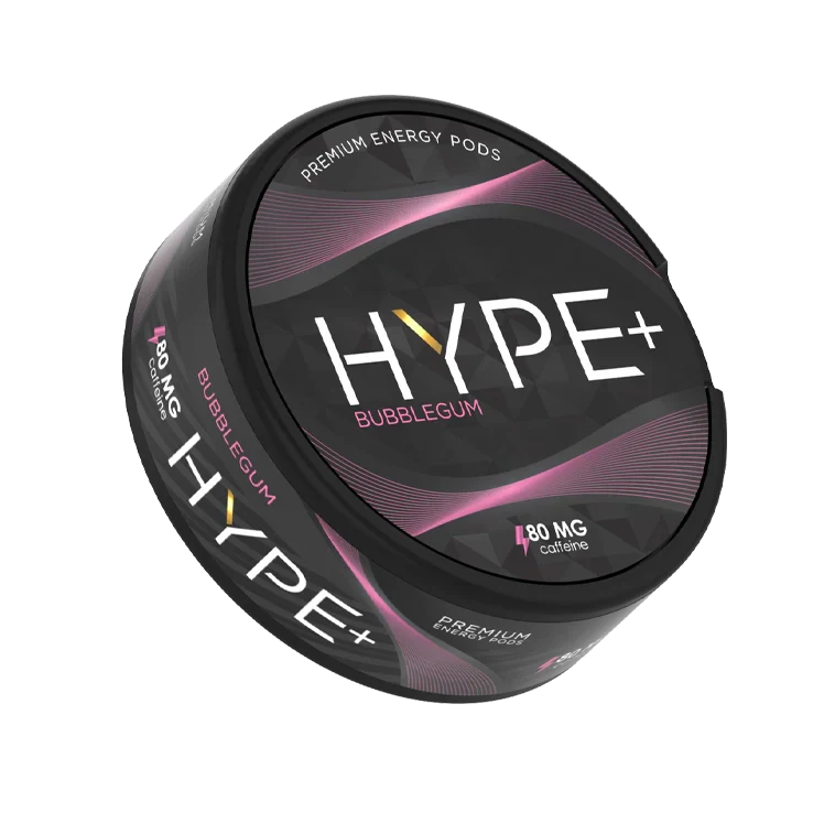 Bubblegum Caffiene Pouches by Hype+ snus